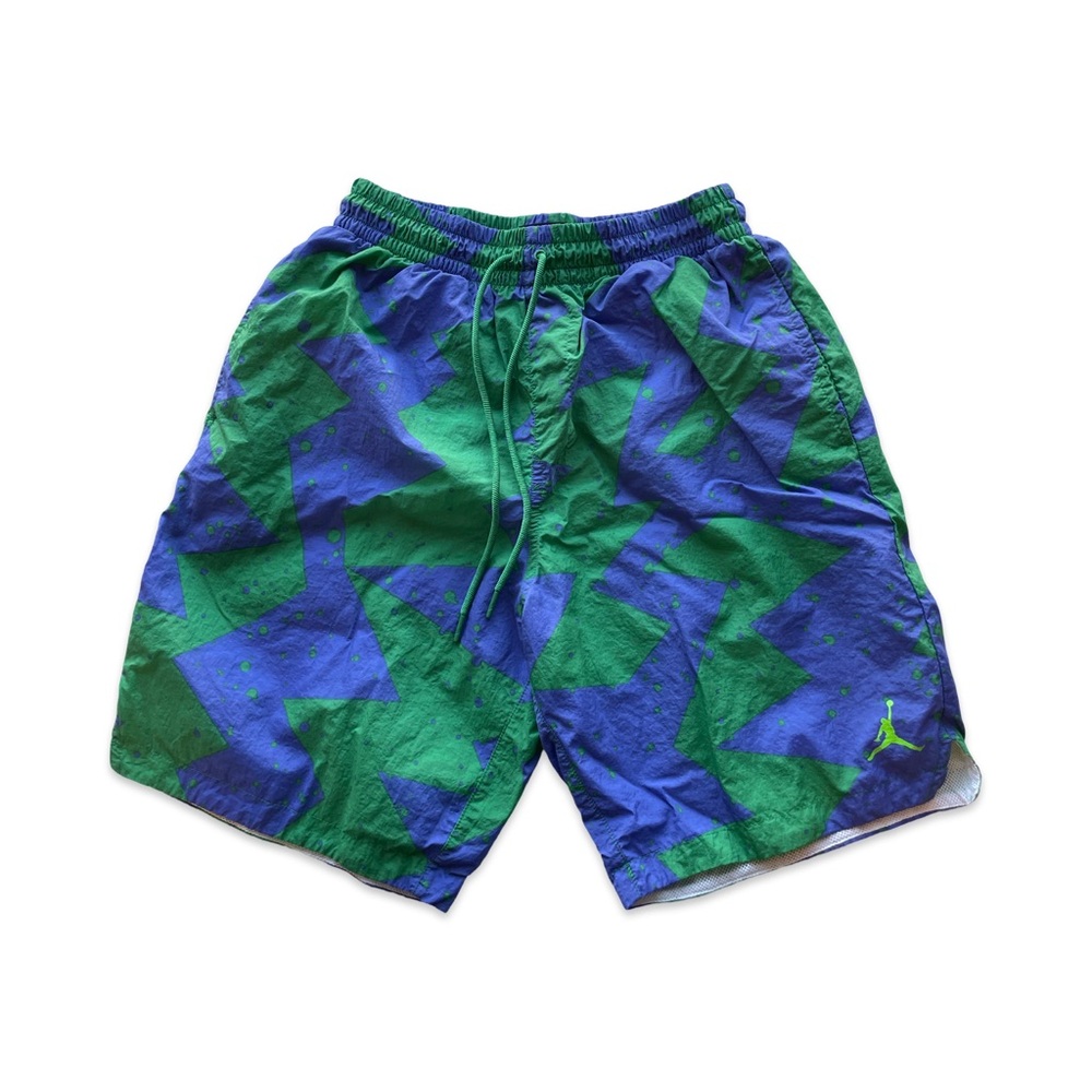 Jordan Nike Air Jordan Jumpman Poolside Shorts 9" Purple Green Size M EUC